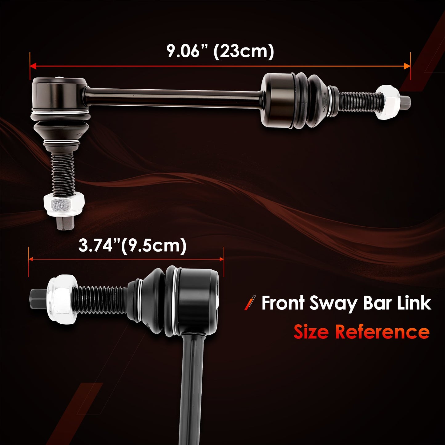 K750996 Front Sway Bar Link Kit Fit 2019-24 Dodge Ram 1500 Stabilizer Links 2Pcs