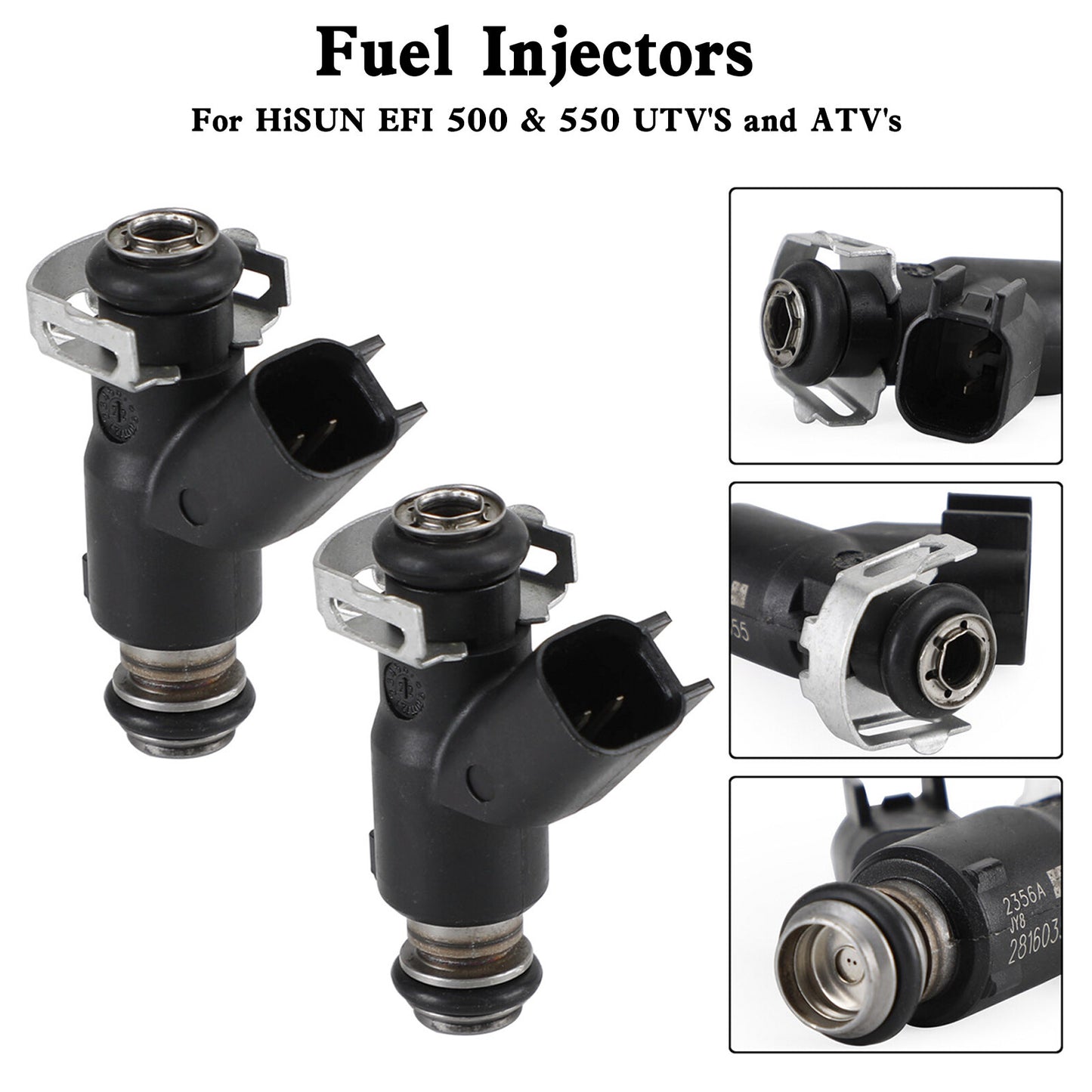 2PCS 28160355 Fuel Injector 16400-004C-0000 Fits HiSun EFI UTV550 MSU500 HS500