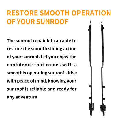 Sunroof Track Guide Rails Repair Kit Left ＆ Right for 15-24 Ford F150 Expedition