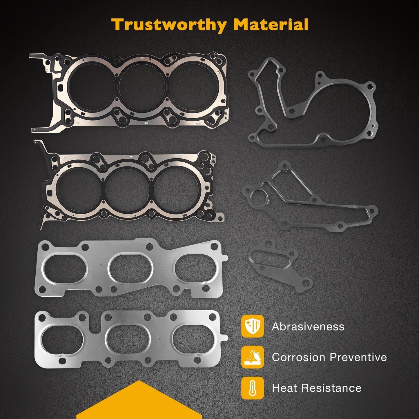 3.3L Head Gasket Set For 10-23 Kia Sorento Cadenza Sedona Hyundai Azera Santa Fe