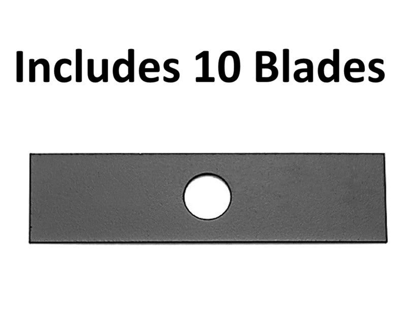 Solid Spare 10 PACK - Oregon 40-139 Edger Blade, 8" X 1" X .120"
