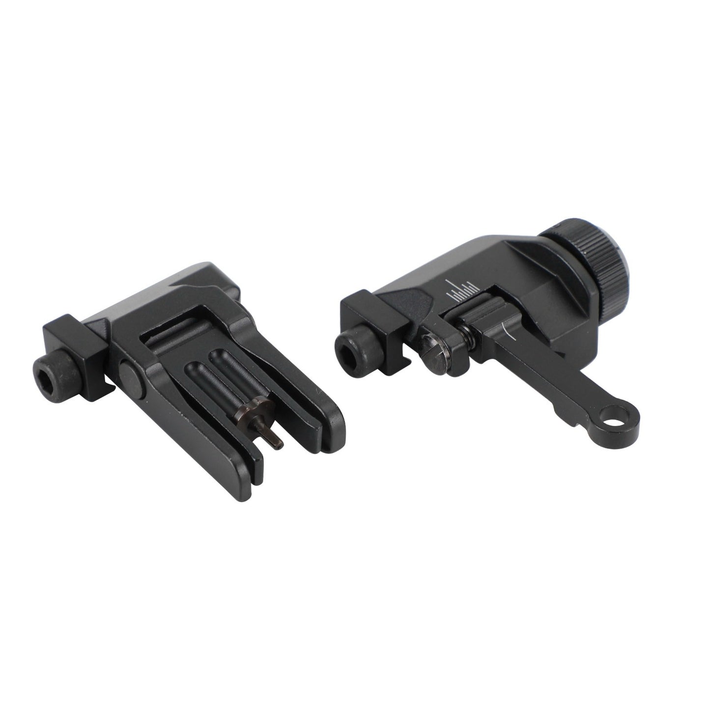 Folding Back Up Iron Sight Flip Up Front Rear Set Picatinny Rail KAC300
