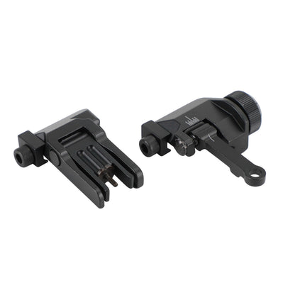 Folding Back Up Iron Sight Flip Up Front Rear Set Picatinny Rail KAC300