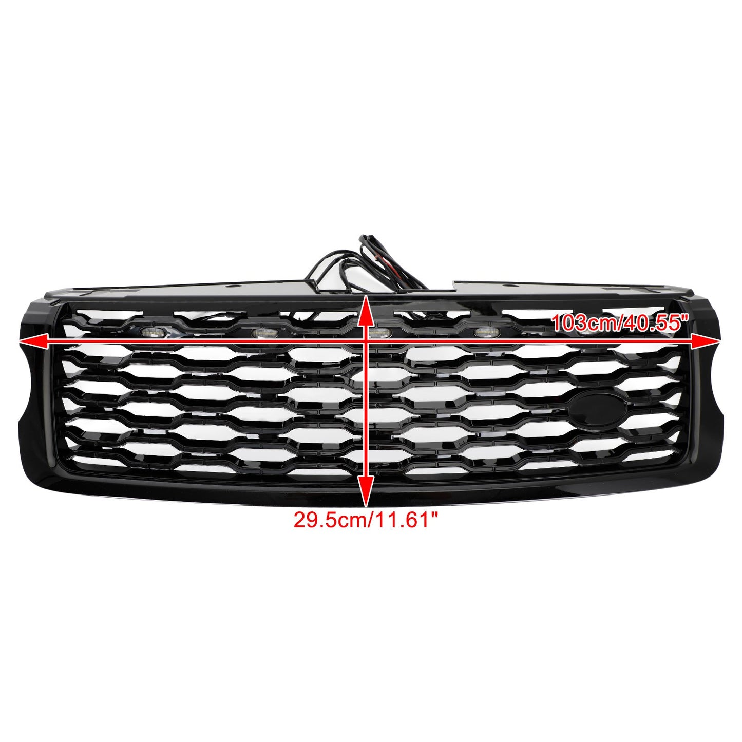 Front Bumper Upper Grill For Land Rover Range Rover Vogue L405 2013-17 W/LED