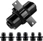 10 Micron Inline Fuel Filter w/ 6AN 8AN 10AN Adapters Bracket Clamp Fuel Filter