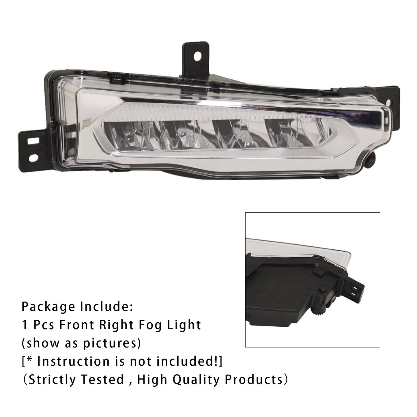 1 Pcs LED Front Right Fog Light For BMW X3 G01 G08 X4 G02 2018-2019 63177412528