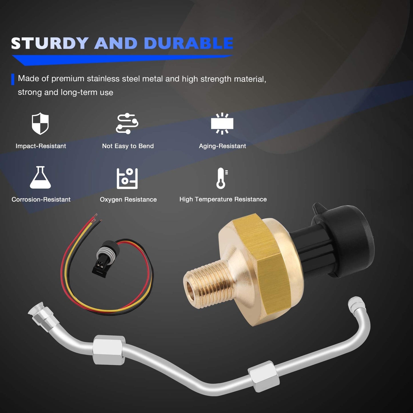 Exhaust Back Pressure EBP Tube Sensor For 2003-2004 Ford F-250 F-350 F-450 F-550