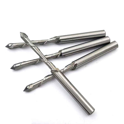 12Pcs Drywall Cut Out Bit 3/16" Guided Point Router Bits Rotary Tool Saw Bit