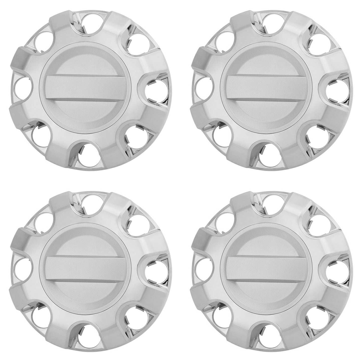 4PCS Chrome Wheel Center Hub Cap Cover For 2017-2022 Ford F250 F350 Super Duty