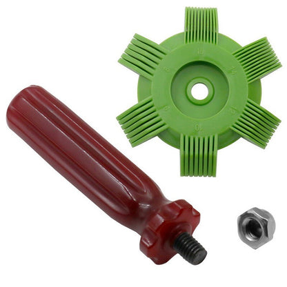 2Pcs Cleaning Tool Air Conditioner Fin Repair Tool Coil Comb A/C Condenser Brush