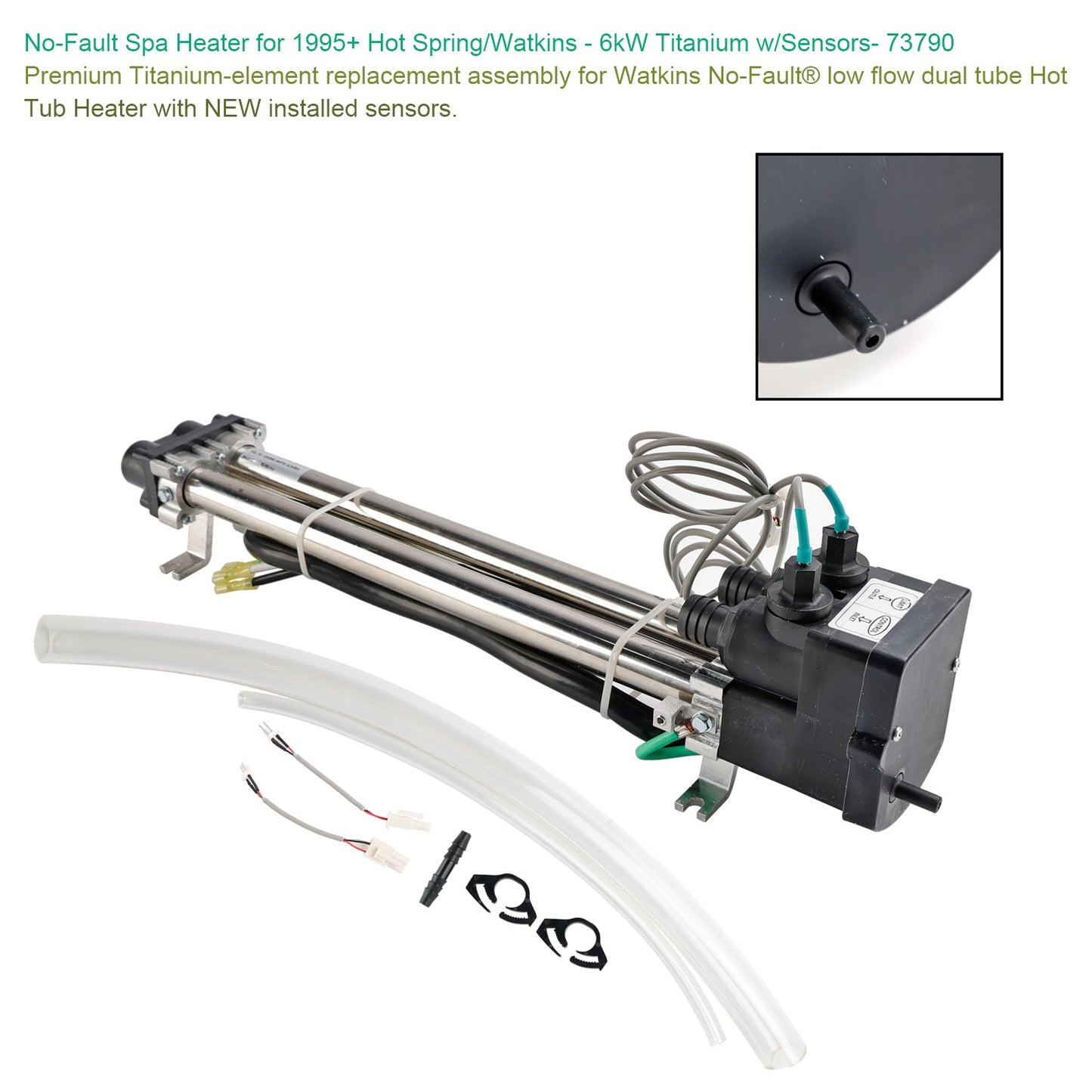 ??No-Fault Titanium Spa Heater for Hot Spring/Watkins/Tiger River 73790-6KW