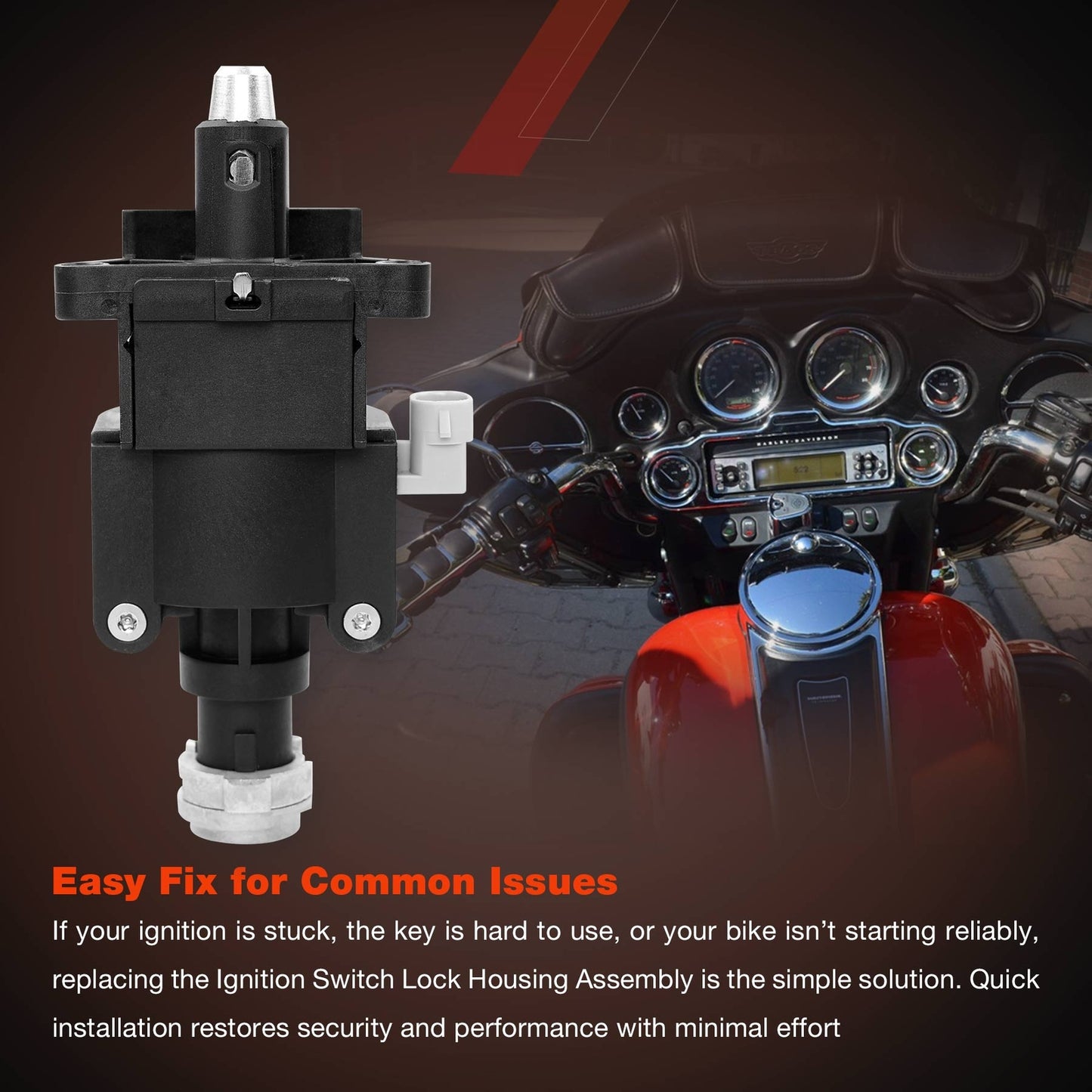Ignition Switch Housing Assy For 2014-2023 Harley Electra Road Street Tri Glide
