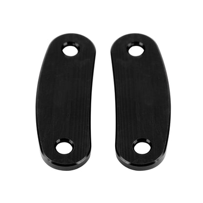 ALUMINUM REAR VIEW MIRROR HOLE CAPS BLACK FOR KAWASAKI ZX10R ZX-10R 2011 > 2015