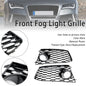 Pair Front Bumper Fog Light Lamp Frame Grille Covers Fit Audi RS7 2014-2018*