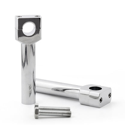 6" Motorcycle Handlebar Handle Riser Set Fit For 1" Bar Chrome