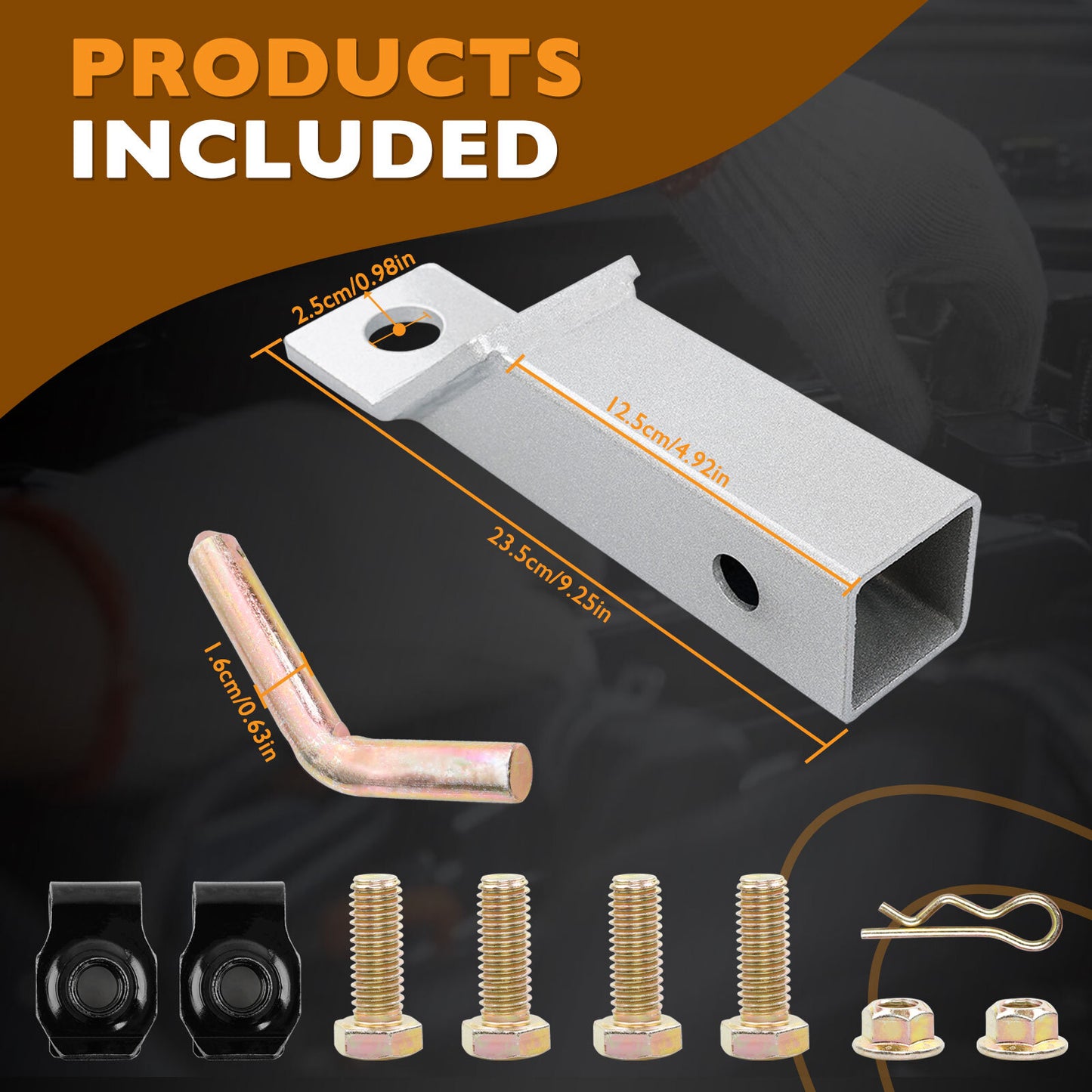 2" Trailer Hitch Receivers Kit For Bad Boy, Maverick 093-1136-23 093-1136-98