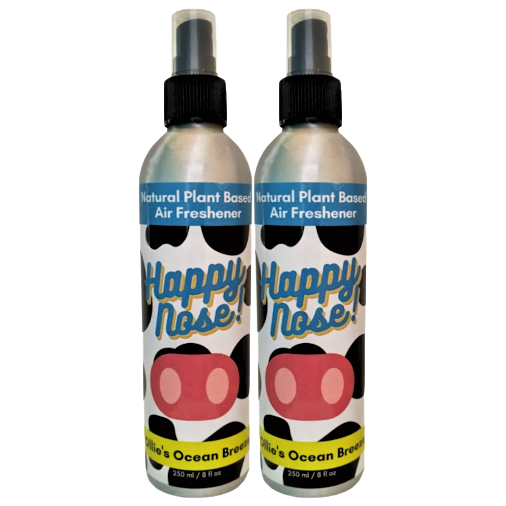 Solid Spare 2 Pack - Happy Nose! Air Freshener & Odor Remover Spray - Ollie's Ocean Breeze
