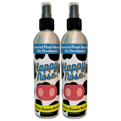 Solid Spare 2 Pack - Happy Nose! Air Freshener & Odor Remover Spray - Ollie's Ocean Breeze