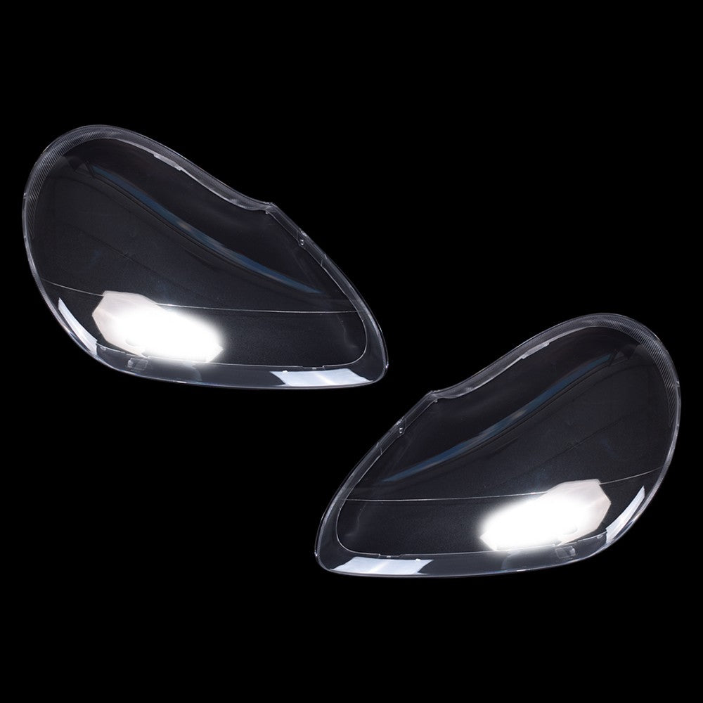 For Porsche Cayenne 2003-2006 Car Headlight Clear Lens Headlamp Cover Shell+Glue