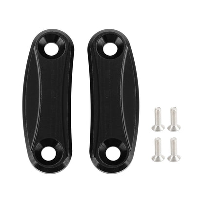 ALUMINUM REAR VIEW MIRROR HOLE CAPS BLACK FOR KAWASAKI ZX10R ZX-10R 2011 > 2015