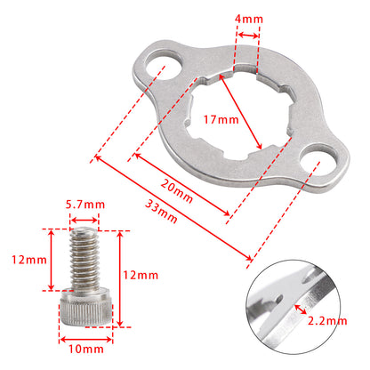 Front Sprocket Holder Retainer with Hardware Kit For Yamaha Blaster YFS200 88~07