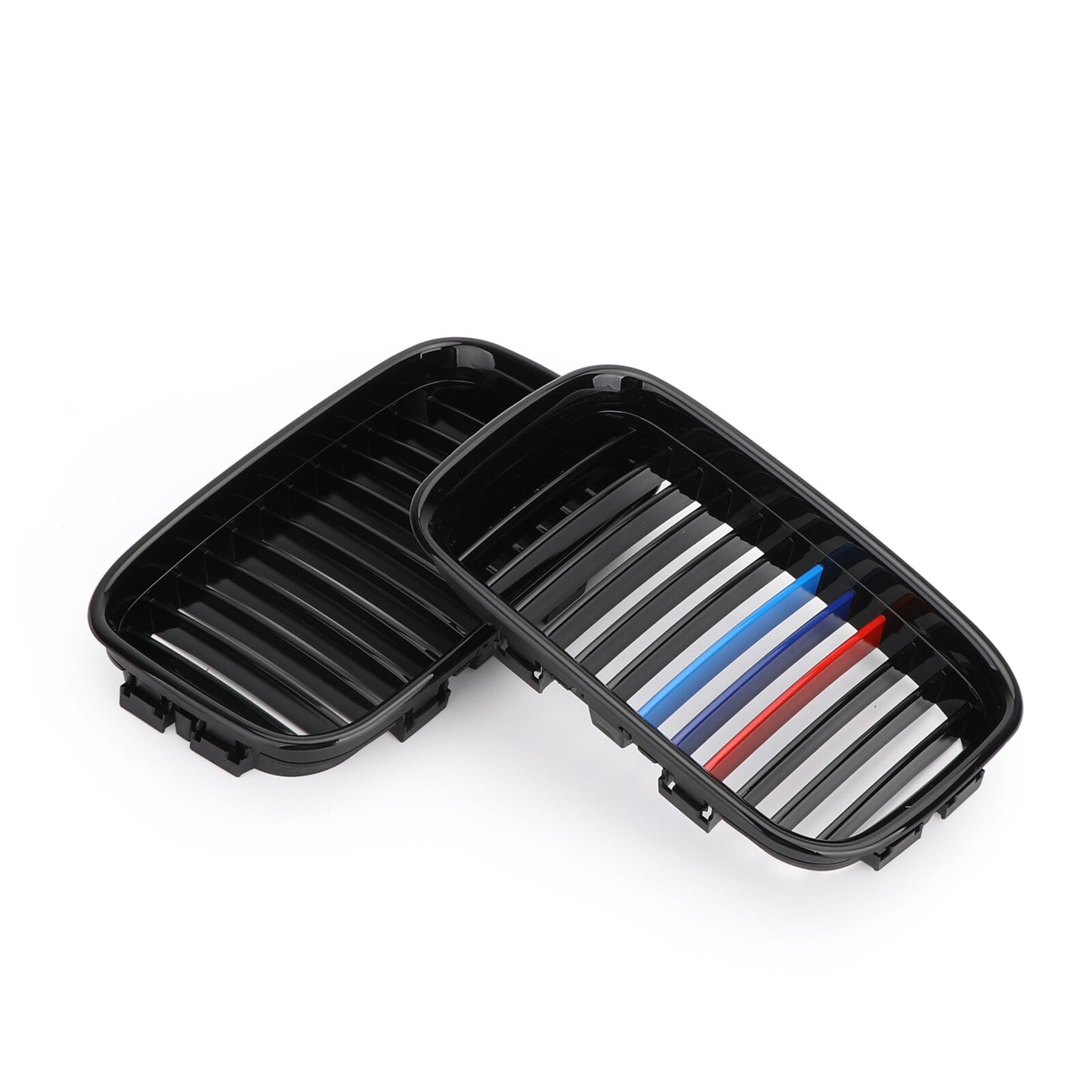 M-color Glossy Black Front Hood Kidney Sport Grills For BMW 3 Series E36 92-1996