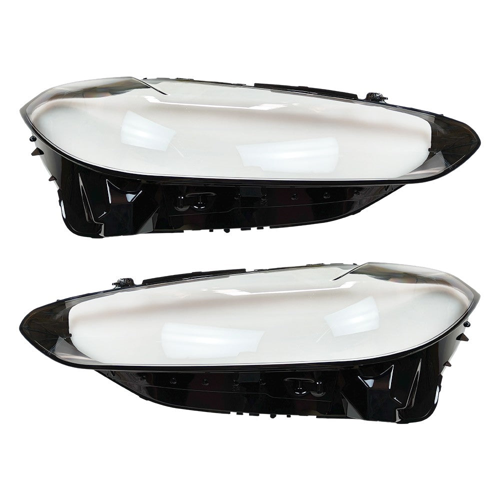 New A Pair Front Headlamp Lens Cover+Glue For 2020-2022 BMW 4 Series G22 G23
