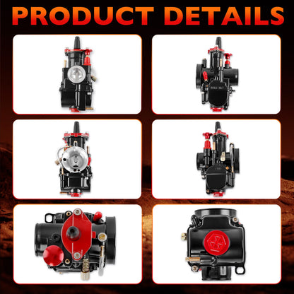 PWK 24mm Racing Carburetor Kit For Dirt Bike ATV Scooter Pit Bike 50cc 70cc 80cc