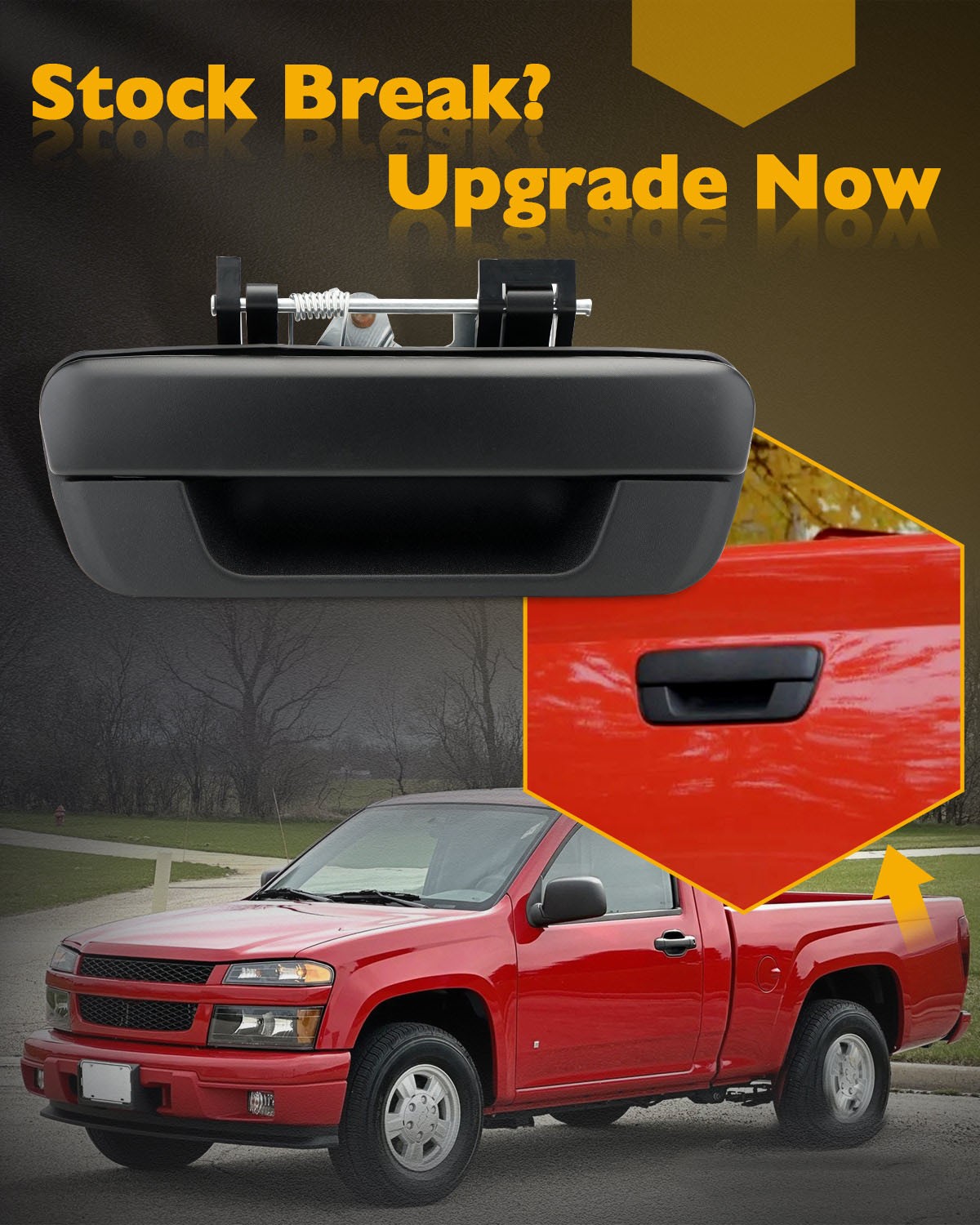 97319415 Metal Tailgate Latch Handle Fit 2004-14 GMC Canyon Chevy Colorado Isuzu