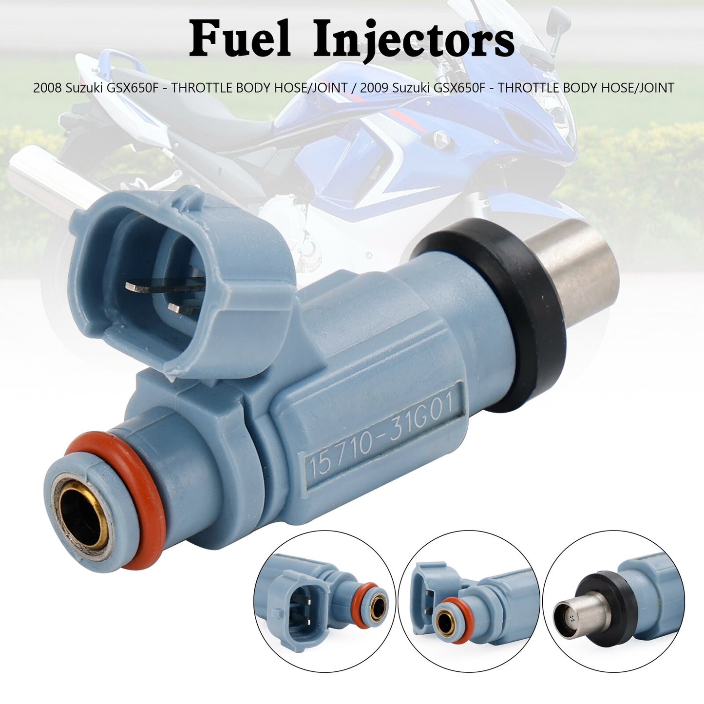 Fuel Injector 4 Holes 15710-17H00 For Suzuki GSX650F KATANA 2008-2009