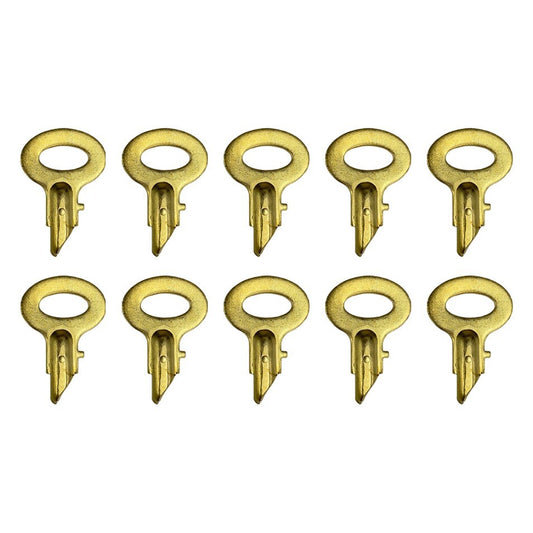 Solid Spare (10) Ignition Key For Allis Chalmers White Case IH Oliver Tractor Skid 72162639