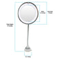 10X Flexible Gooseneck Makeup Mirror with LED Light Bathroomuction Cup 7" USA