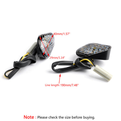 Smoke Turn Signals Flush Mount LED For Yamaha YZF 600 R6 06-09 YZF R6S 06-08 US