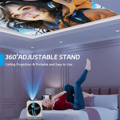 Ultra Smart WiFi PTZ Projector Mini Projector Auto Focus & Keystone Portable 4K