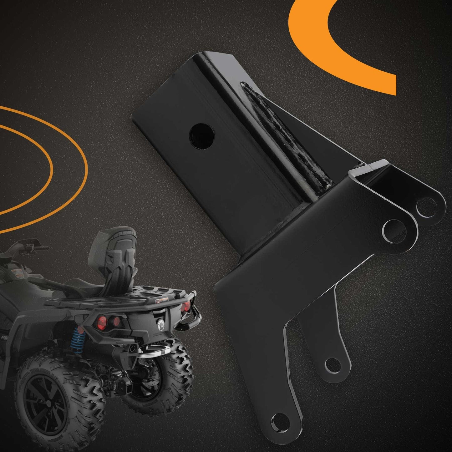 2" Rear Receiver Hitch 100945 For 12-23 Can-Am Renegade 1000 450 500 570 650 800