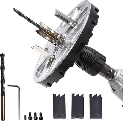 Adjustable Punching Saw Circle Round Hole Cutter Wood Drywall Drill Bit Saw Tool