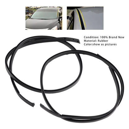 2PCS Roof Drip Molding Trim Left & Right Side Rubber For Nissan Altima 2013-2018