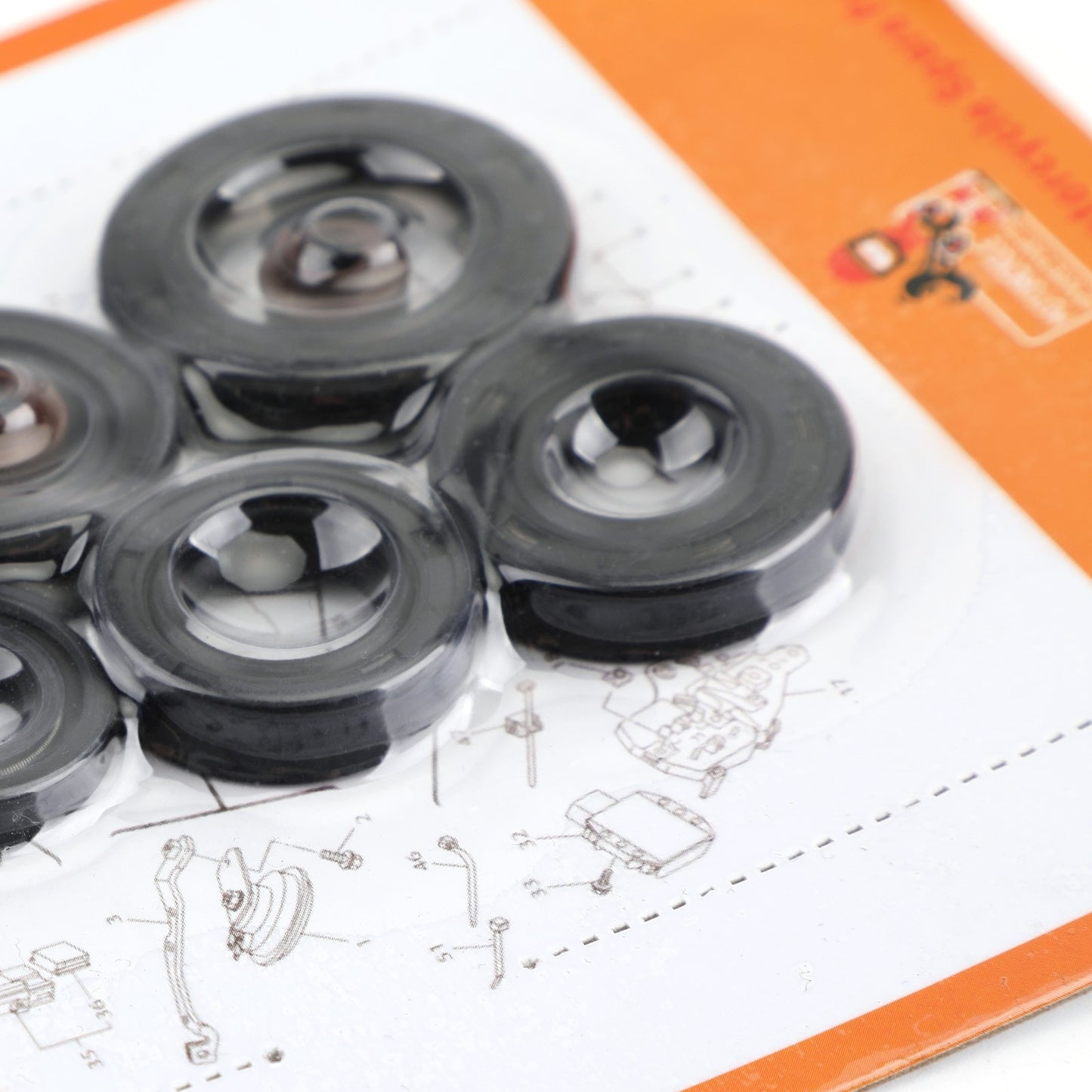 Complete Engine Oil Seal Crankcase Kit 9pcs for Honda XL185 XL185S XL200R 79-93