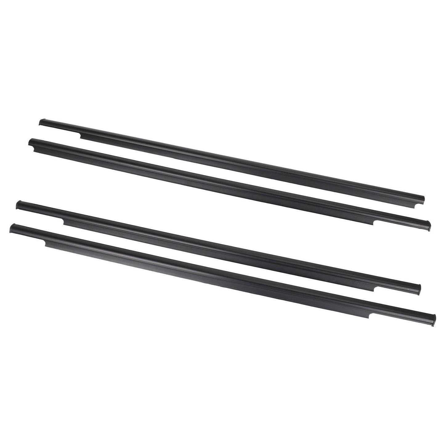 4x Car Outside Window Weatherstripeal Belt Moulding For Mitsubishi Outlandr2