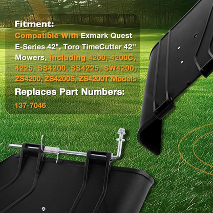 137-7046 Side Discharge Chute Grass Deflector For Toro TimeCutter & Exmark 42"