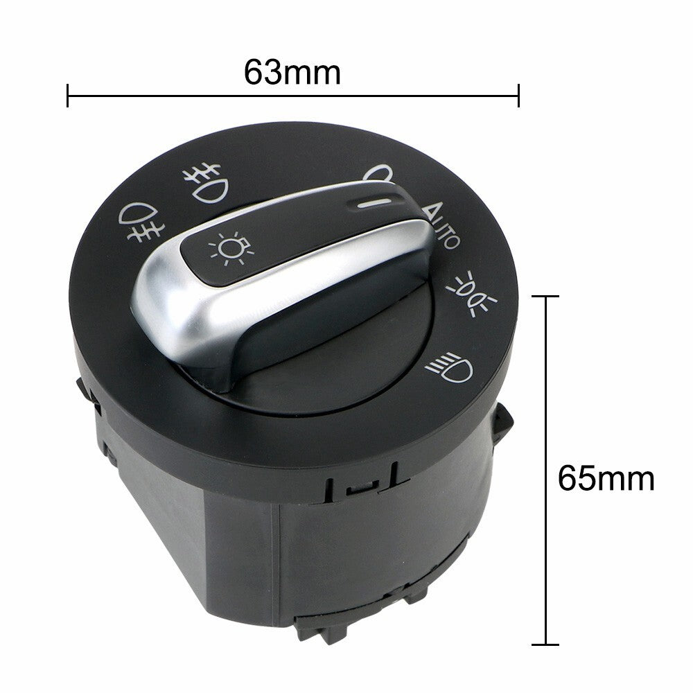 Headlight Switch Fog Head Light Lamp Knob 5ND941431B For VW Golf Passat Touran