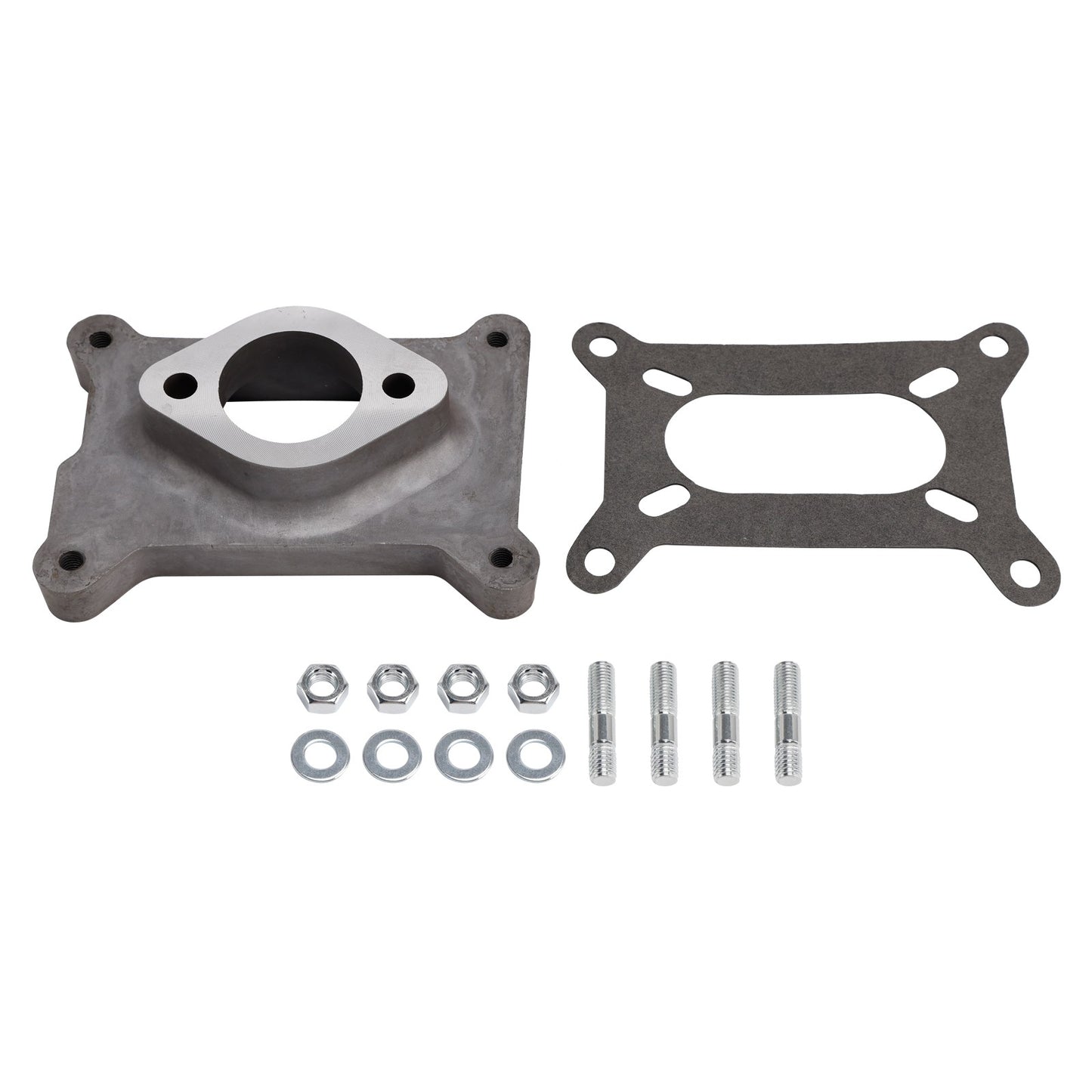 2044 One Natural Aluminum Performance Carburetor Adapter 2044