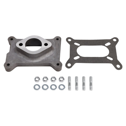 2044 One Natural Aluminum Performance Carburetor Adapter 2044