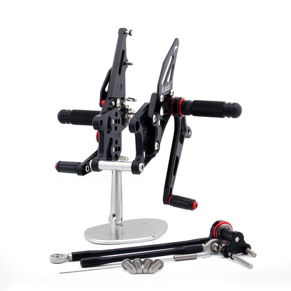 Rearset Rear set Fit For Honda CBR600RR CBR 600 RR 2007-2008 Black