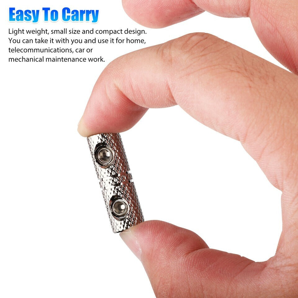4pcs Wire Coupler Terminal Butt Connector 8 GA Gauge Input and Output Set Screw