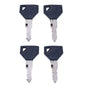 Solid Spare 4X Ignition Key 198360-52160 for Yanmar and John Deere Tractor