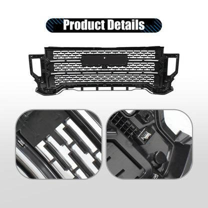 For GMC Sierra 2500 HD 3500 HD 2020-2023 Front Bumper Grille W/Camera Hole
