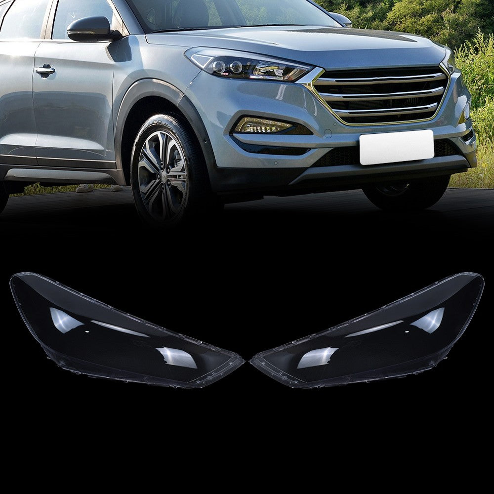 For Hyundai Tucson 2015 2016 2017 2018 Left Right Headlight Lens Covers Shell