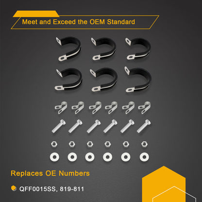 QFF0015SS Fuel Gas Line Kit Complete Repair Lines For 05-10 Chevy Cobalt Hhr G5