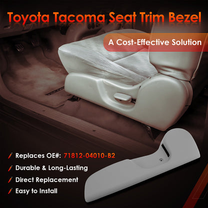 Seat Trim Panel Bezel Cover Driver Side Fit 1995-04 Toyota Tacoma 71812-04010-B2